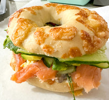 Load image into Gallery viewer, Salmon Avocado Bagel
